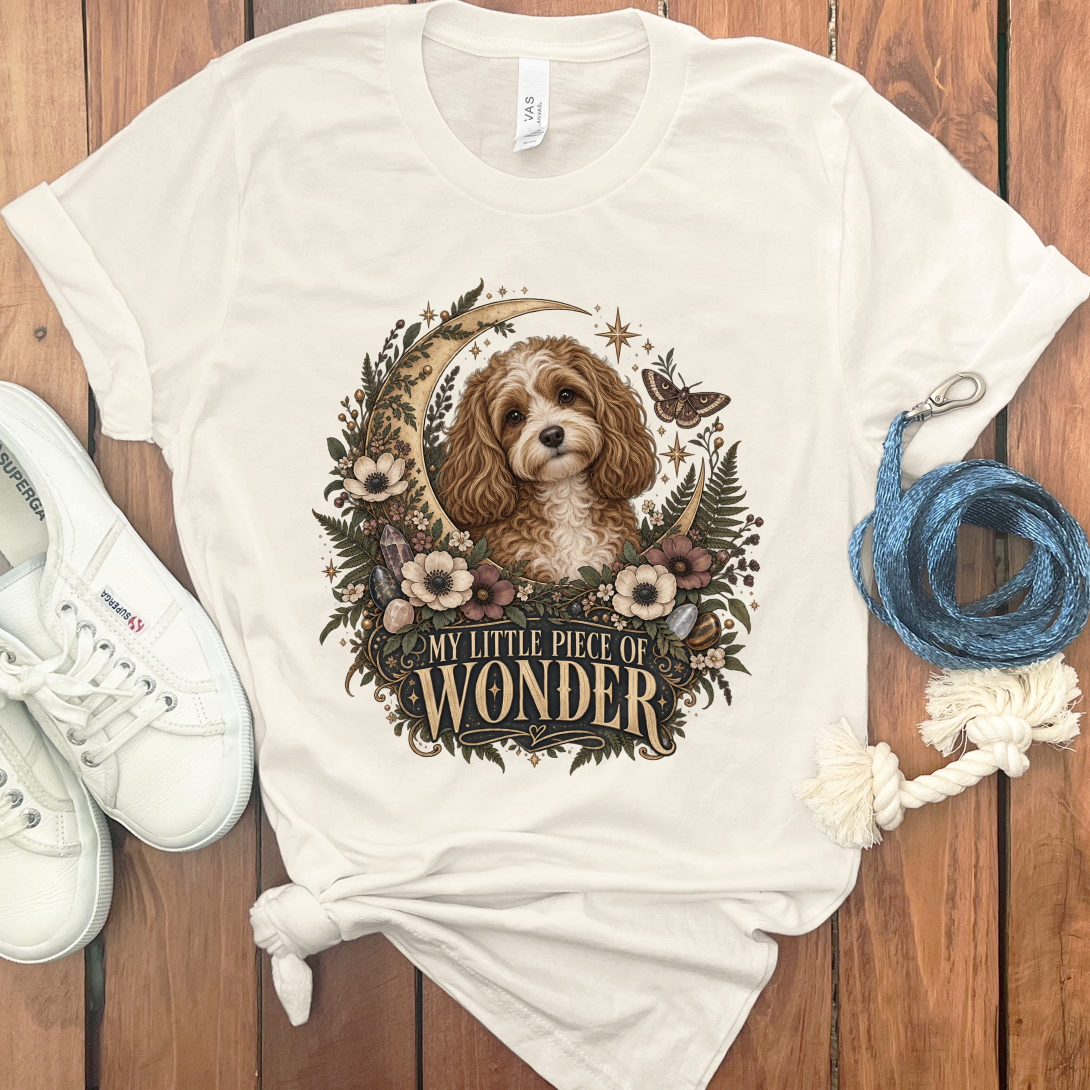 Cavapoo Wonder T-Shirt in Natural / S by Puppy Jo