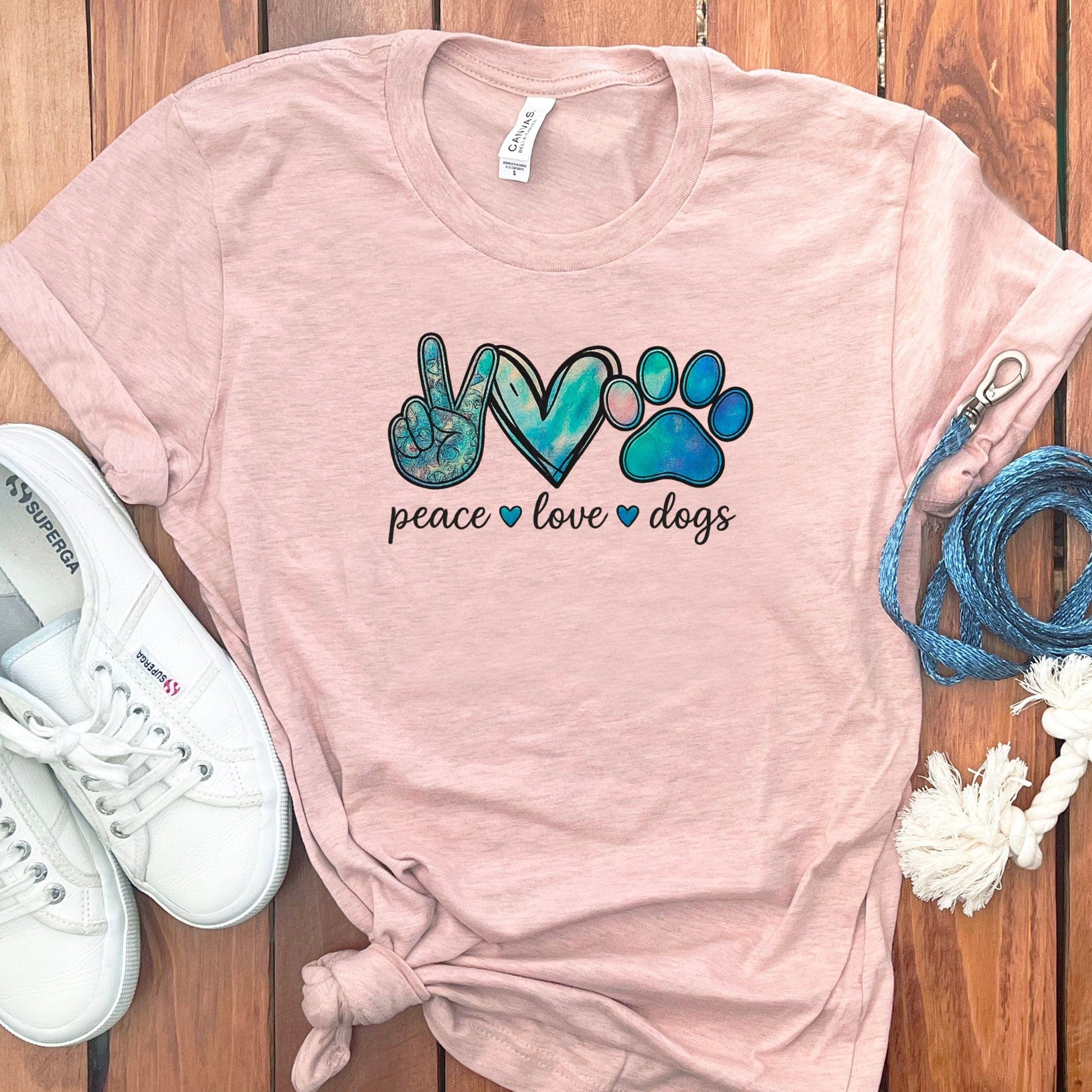 Peace Love Dogs Graphic T-Shirt product