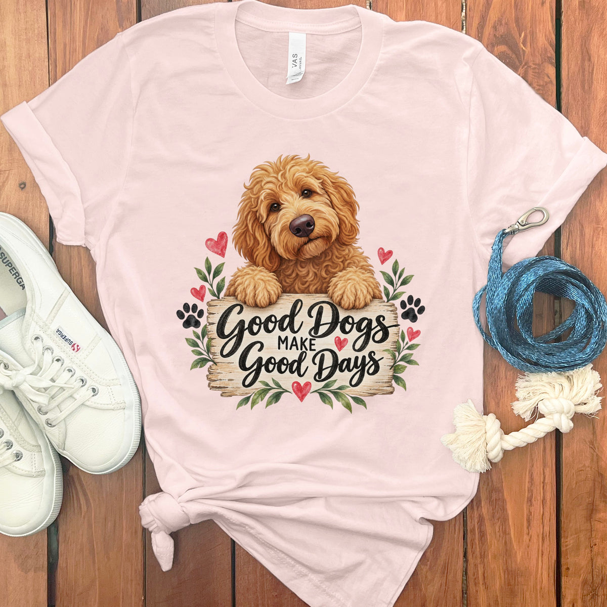 Apricot Goldendoodle Good Days T-Shirt