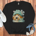 Stay Frosty Dog with Hat Winter Printed Sweatshirt