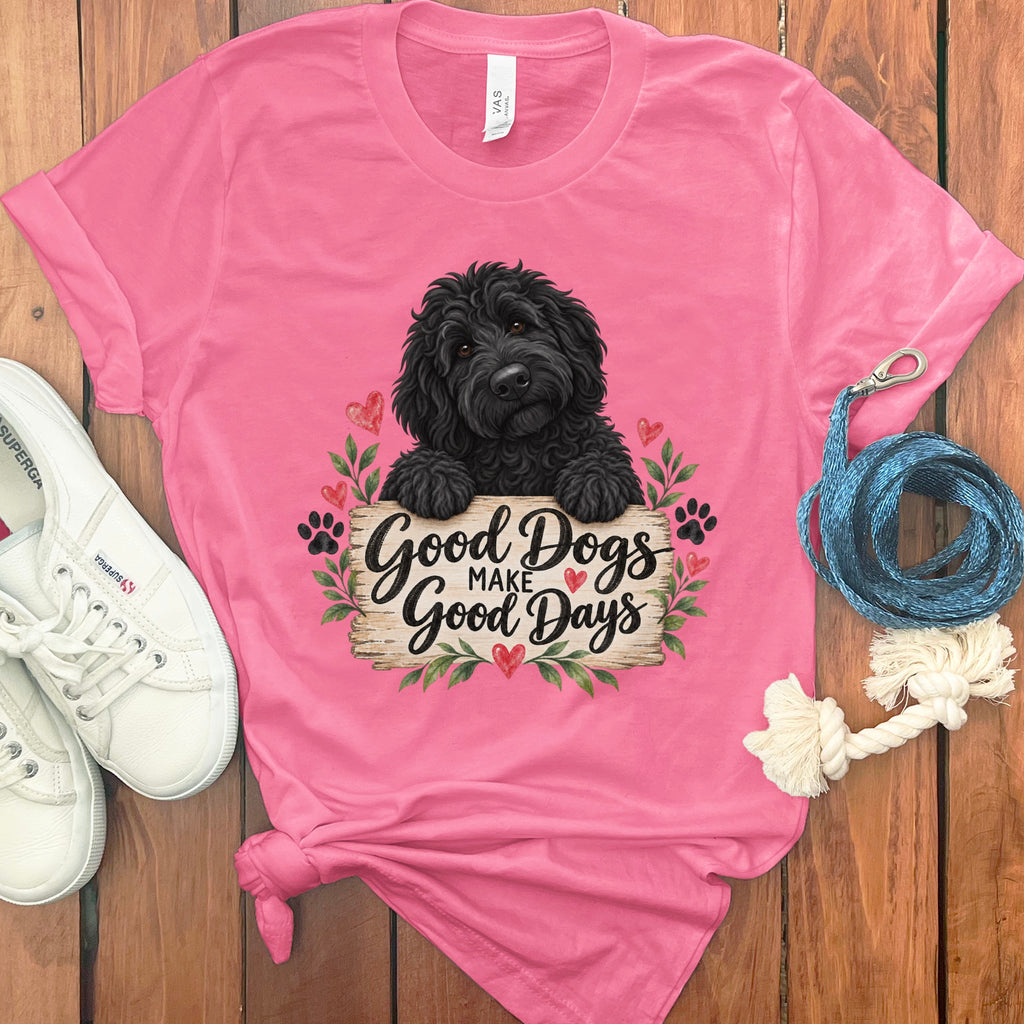 Black Goldendoodle Good Days T-Shirt