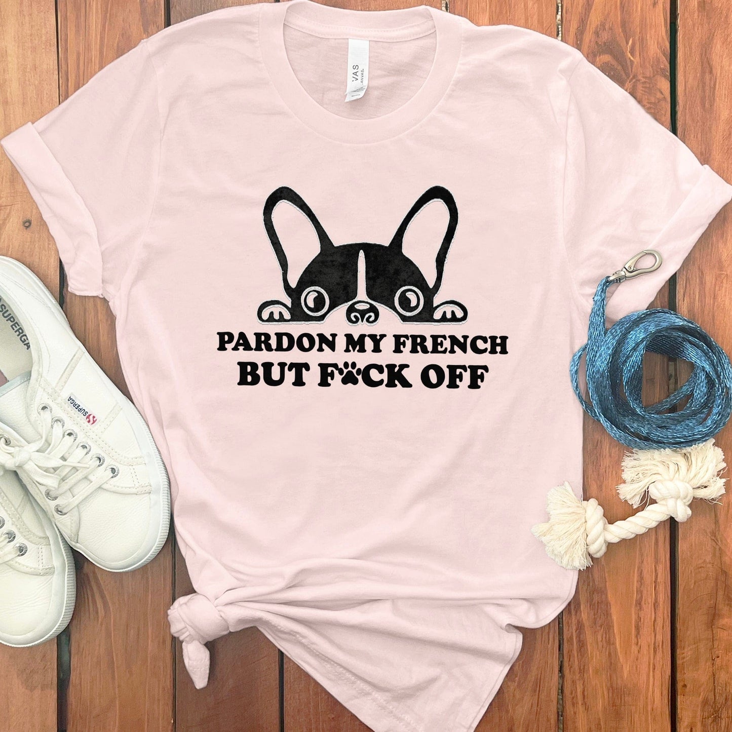 Pardon My French But F*ck Off Dog Graphic Tee product type