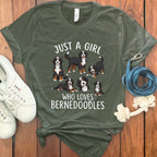Just a Girl Who Loves Bernedoodles Shirt Product