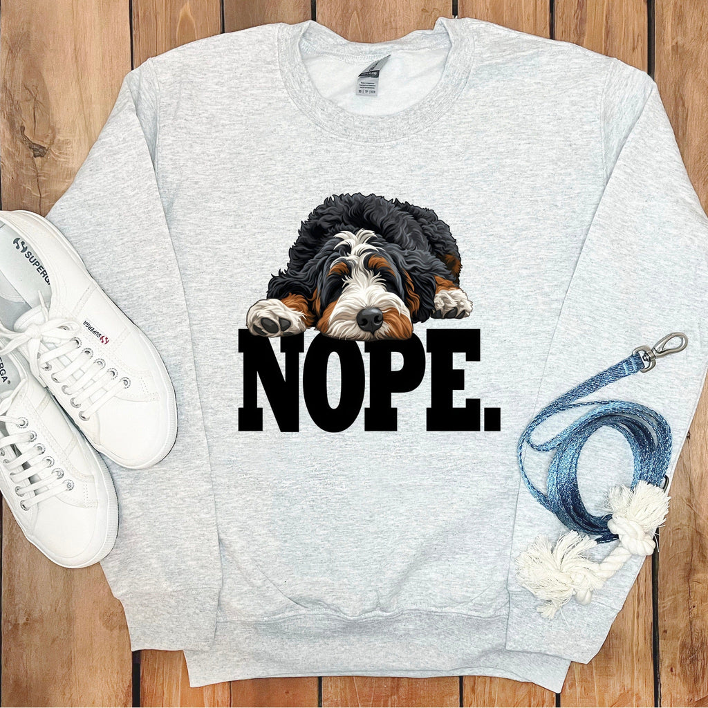 Cozy Nope Dog Design Unisex Sweatshirt