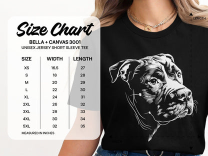 Realistic Dog Graphic Bella+Canvas 3001 product type