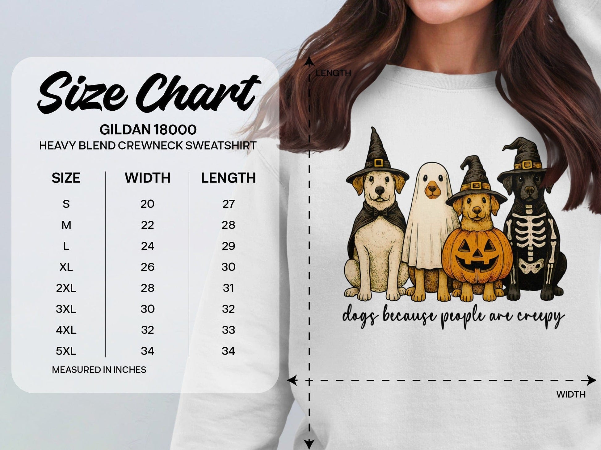 Spooky Halloween Dogs Crewneck Sweatshirt product type