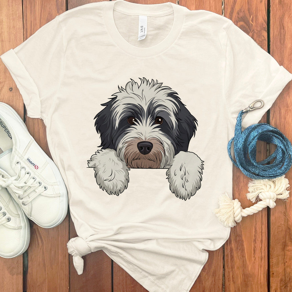 Adorable Dog Illustration on Casual T-Shirt Product