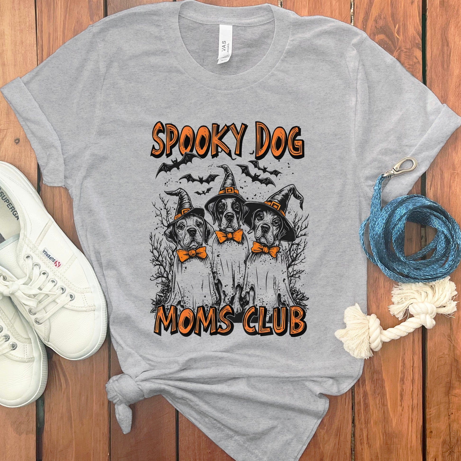 Spooky Dog Moms Club Graphic Tee Shirt product type
