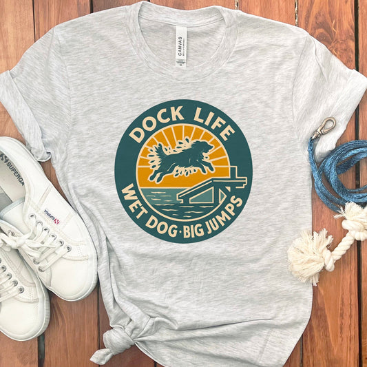 Dock Life Wet Dog Big Jumps Graphic Tee product