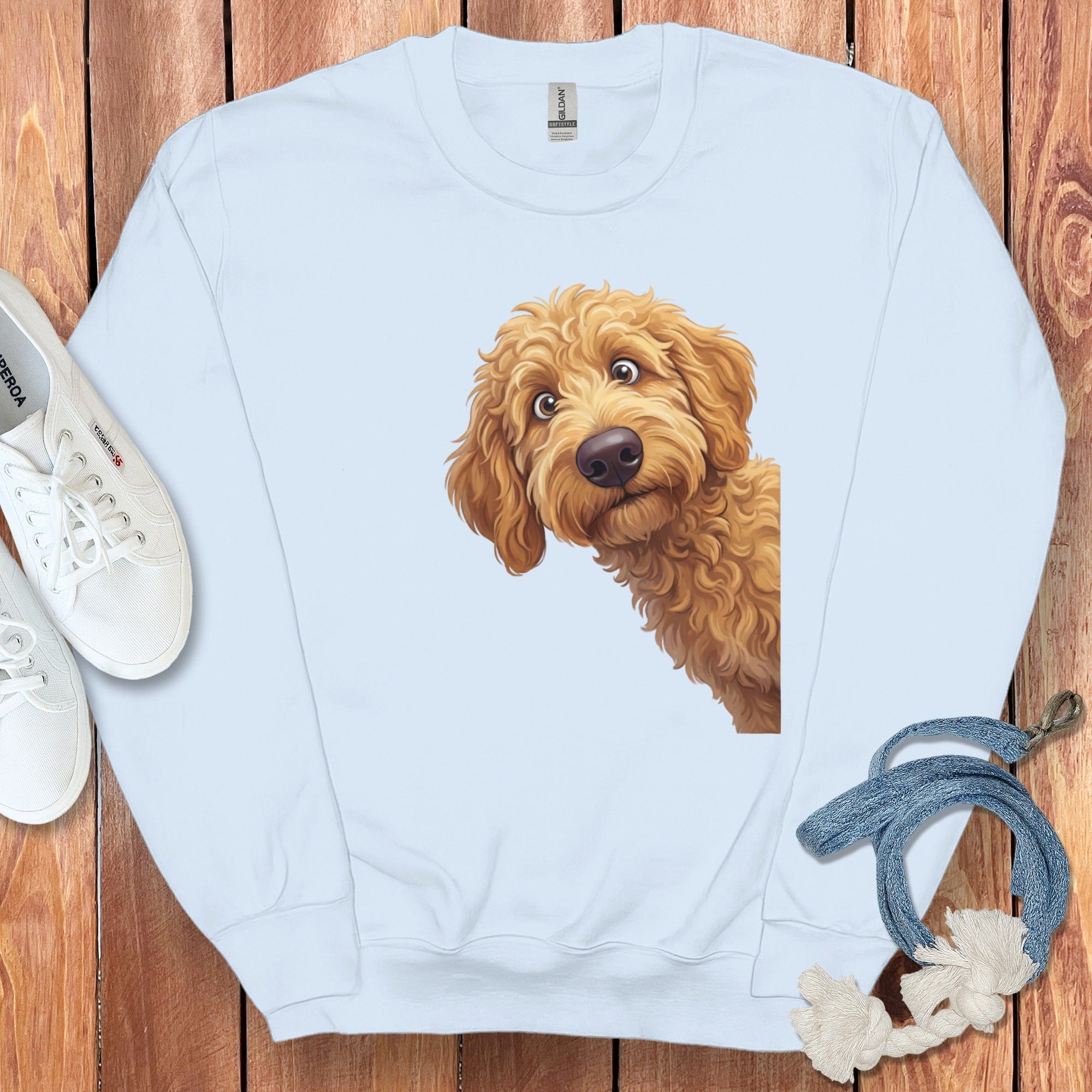 Adorable Dog Print Design Unisex Sweatshirt Top