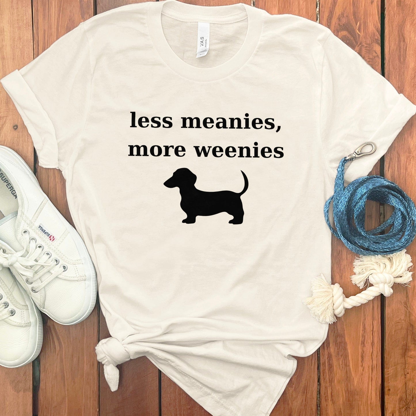 Less Meanies More Weenies Dachshund T-Shirt