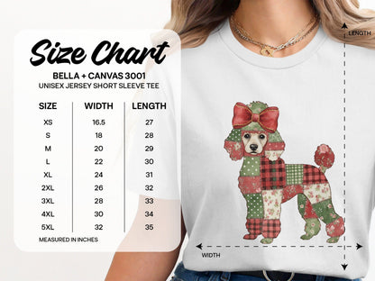 Festive Poodle Graphic Tee Short Sleeve product