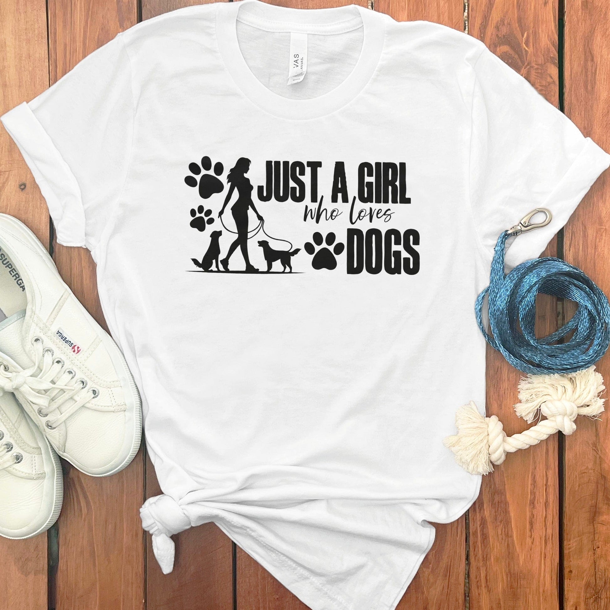 Just A Girl Who Loves Dogs Graphic Tee product type