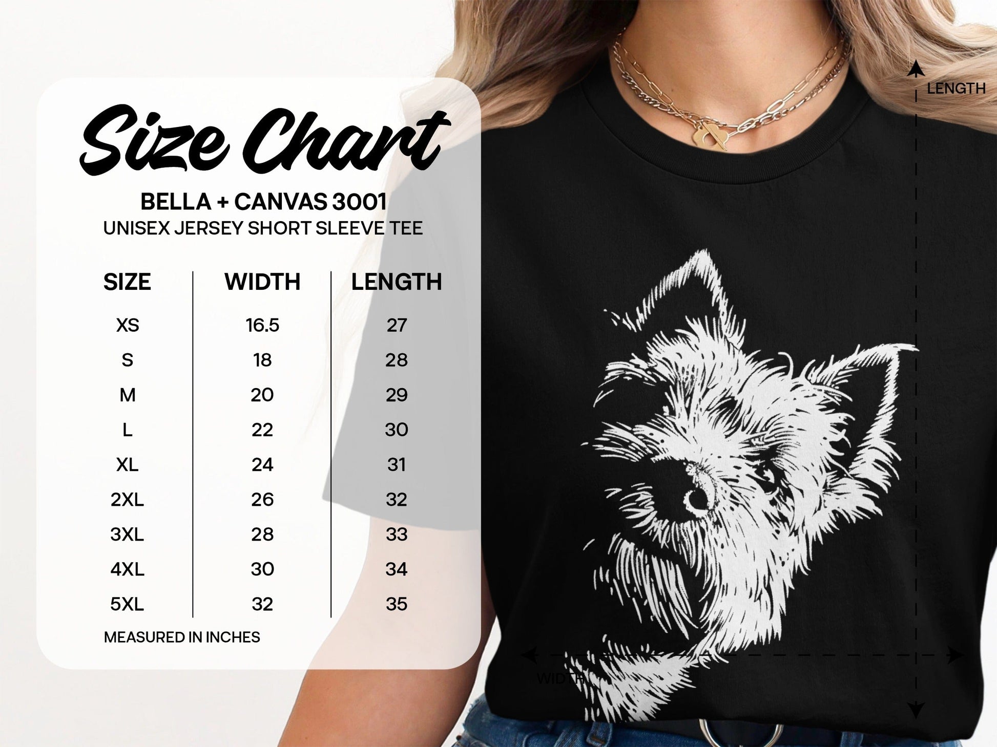 Artistic Dog Print Comfortable Casual Tee product