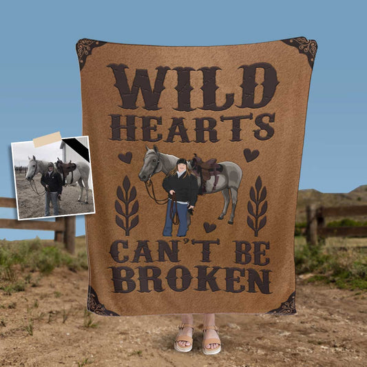 Custom Wild Hearts Horse Blanket - PuppyJo Blanket