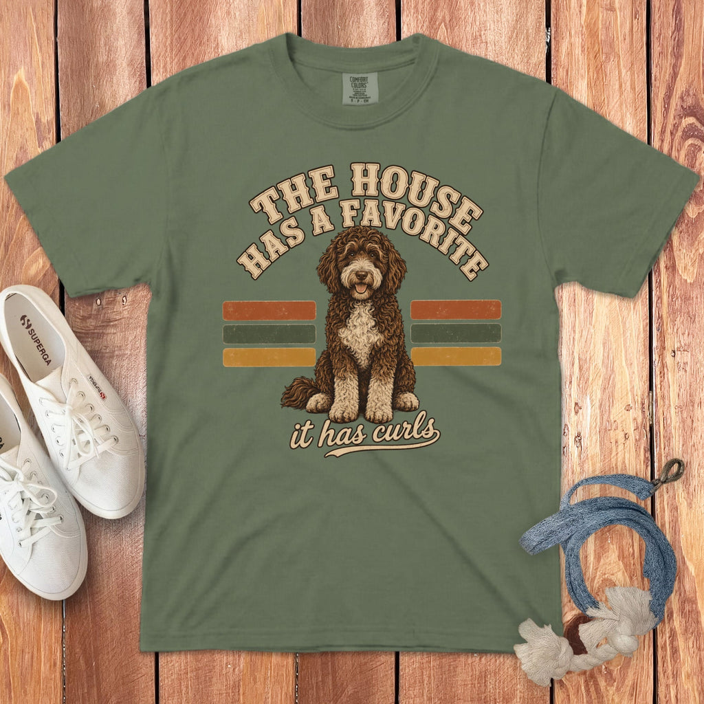 Doodle Favorite House Signature T-Shirt in Moss / S by Puppy Jo