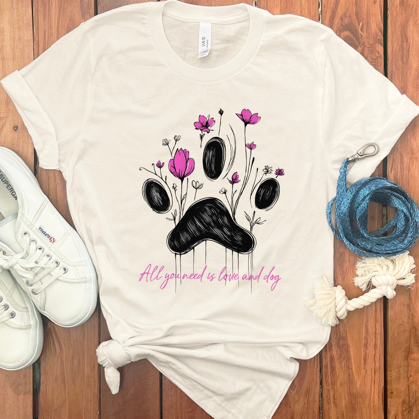All you need is love and dog printed t-shirt product type