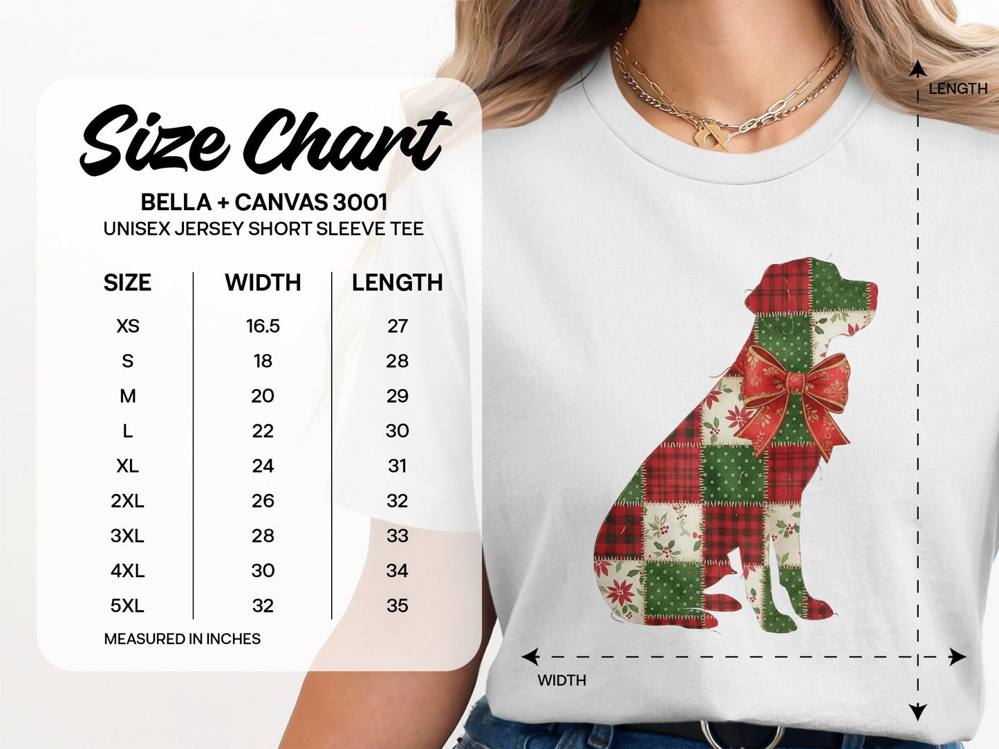 Festive Patchwork Dog Graphic Shirt product