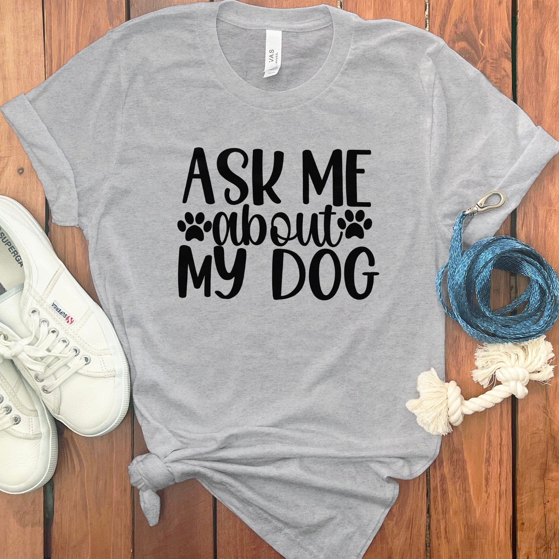Ask Me About My Dog Unisex Casual T-Shirt product