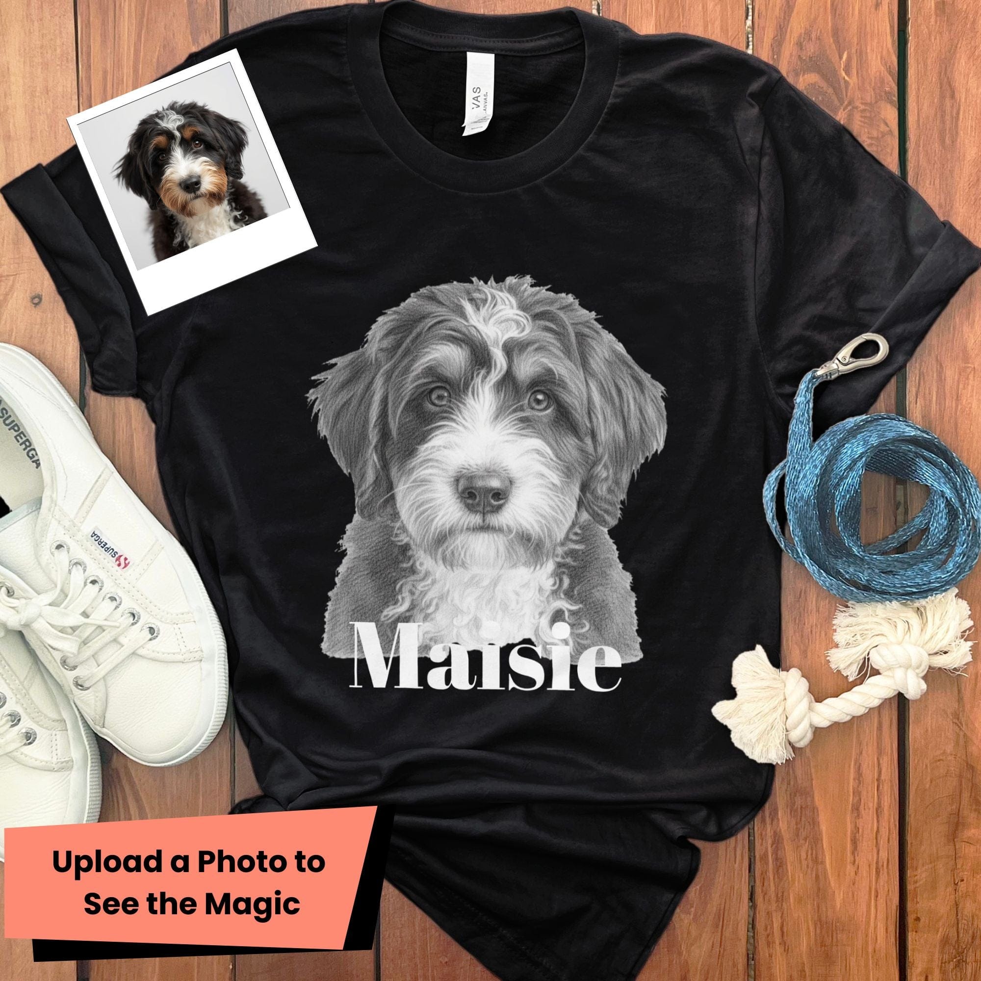 Custom Doodle Photo T-Shirt