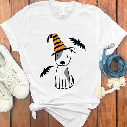 Cute Halloween Dog with Bat Graphics T-shirt product