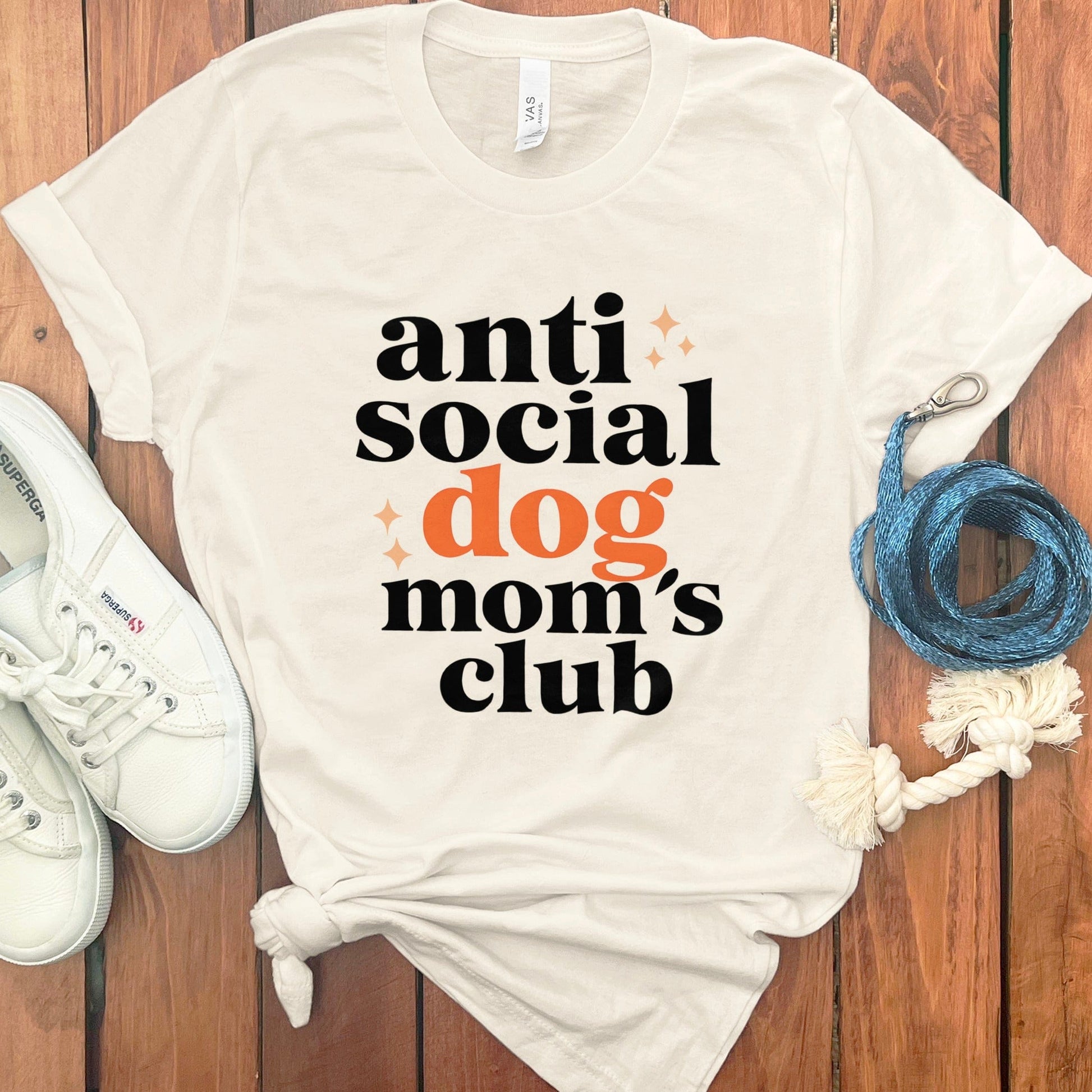 Anti Social Dog Mom's Club Graphic T-Shirt product type