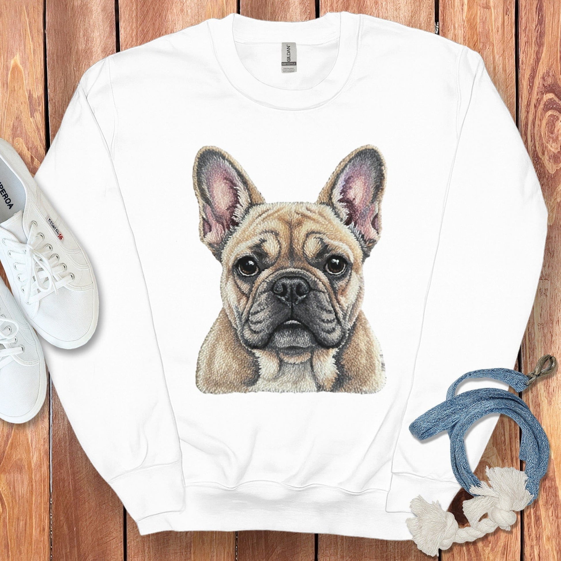 French Bulldog Portrait Illustration Sweatshirt