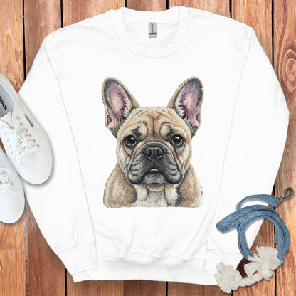 French Bulldog Portrait Illustration Sweatshirt
