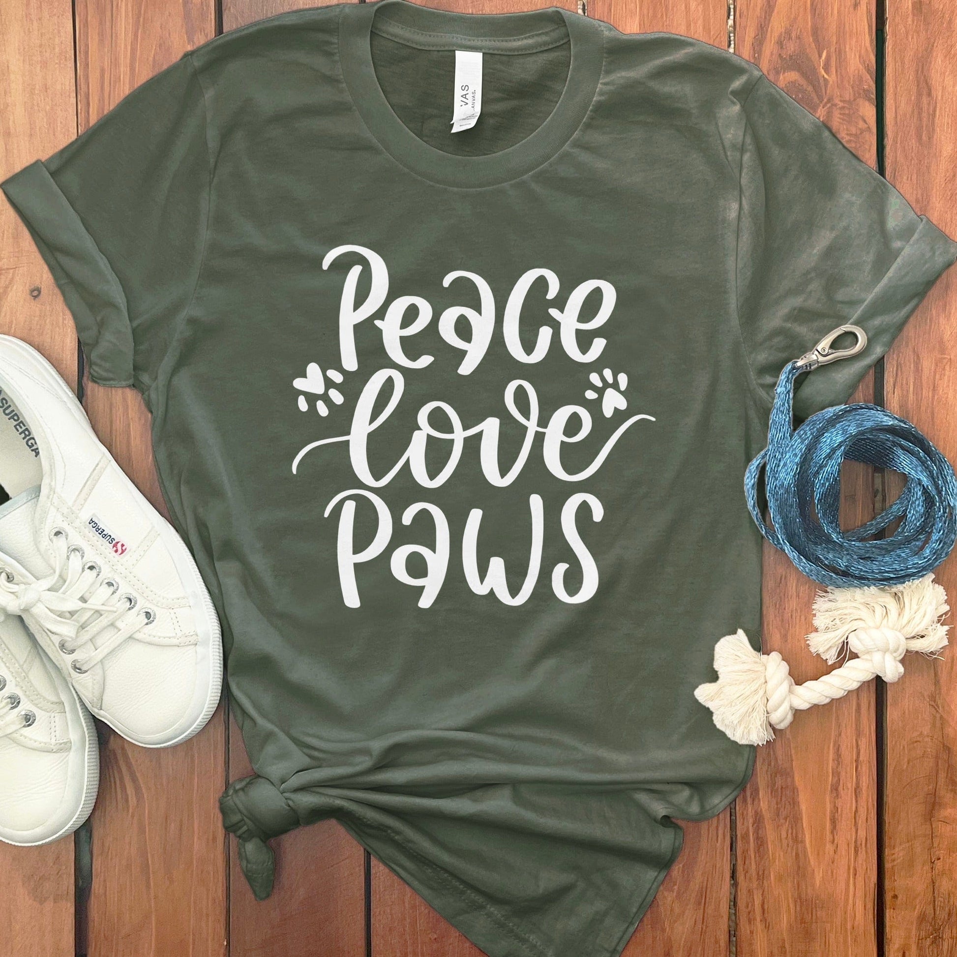 Peace Love Paws Casual Graphic Tee product