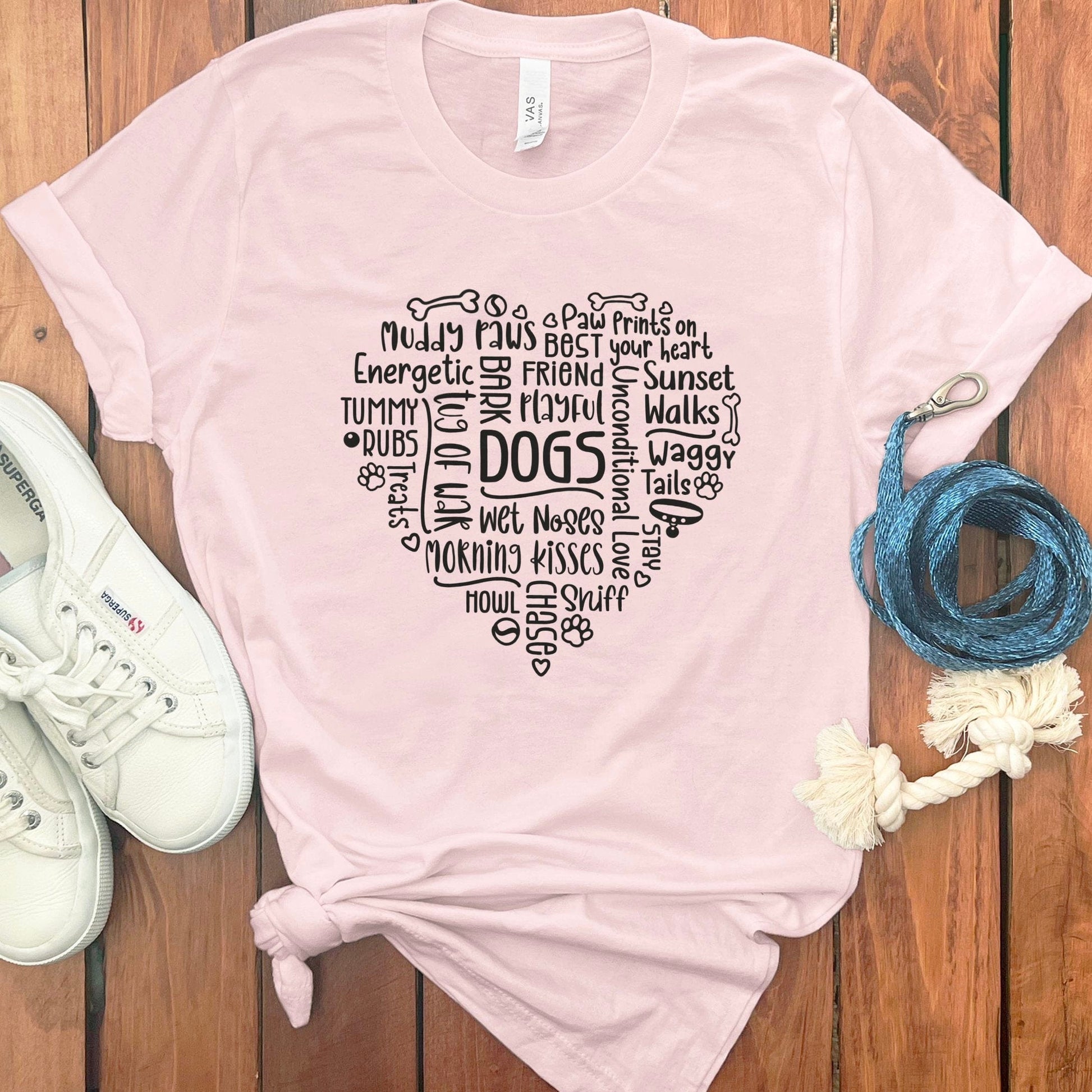 Heart Word Cloud Dog Lover T-shirt product type