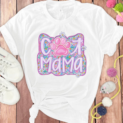Cool Cat Mama Cute and Colorful Graphic Tee product