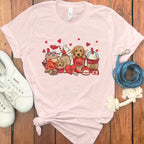 Cute Puppies and Sweet Treats Graphic T-Shirt