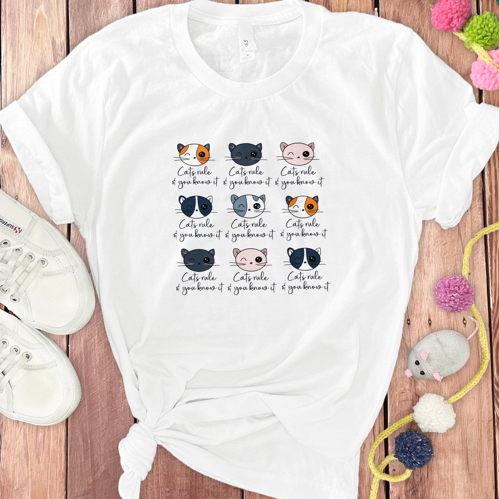 Cute Cat Faces If You Know It Sing Along T-shirt product type