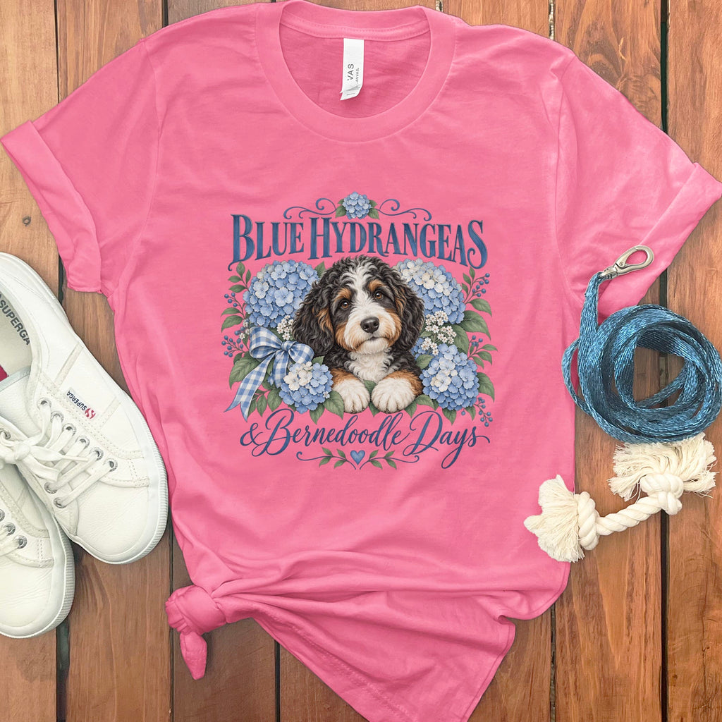 Bernedoodle Days T-Shirt in Charity Pink / S by Puppy Jo