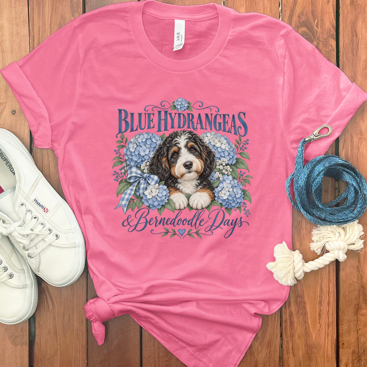Bernedoodle Days T-Shirt in Charity Pink / S by Puppy Jo