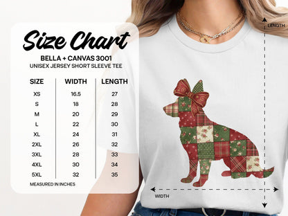 Holiday Patchwork Dog Graphic Unisex T-Shirt product type