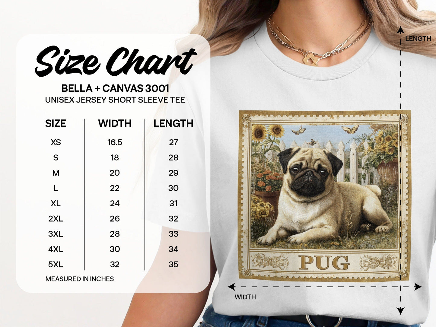 Cute Pug Graphic Vintage Style T-Shirt product