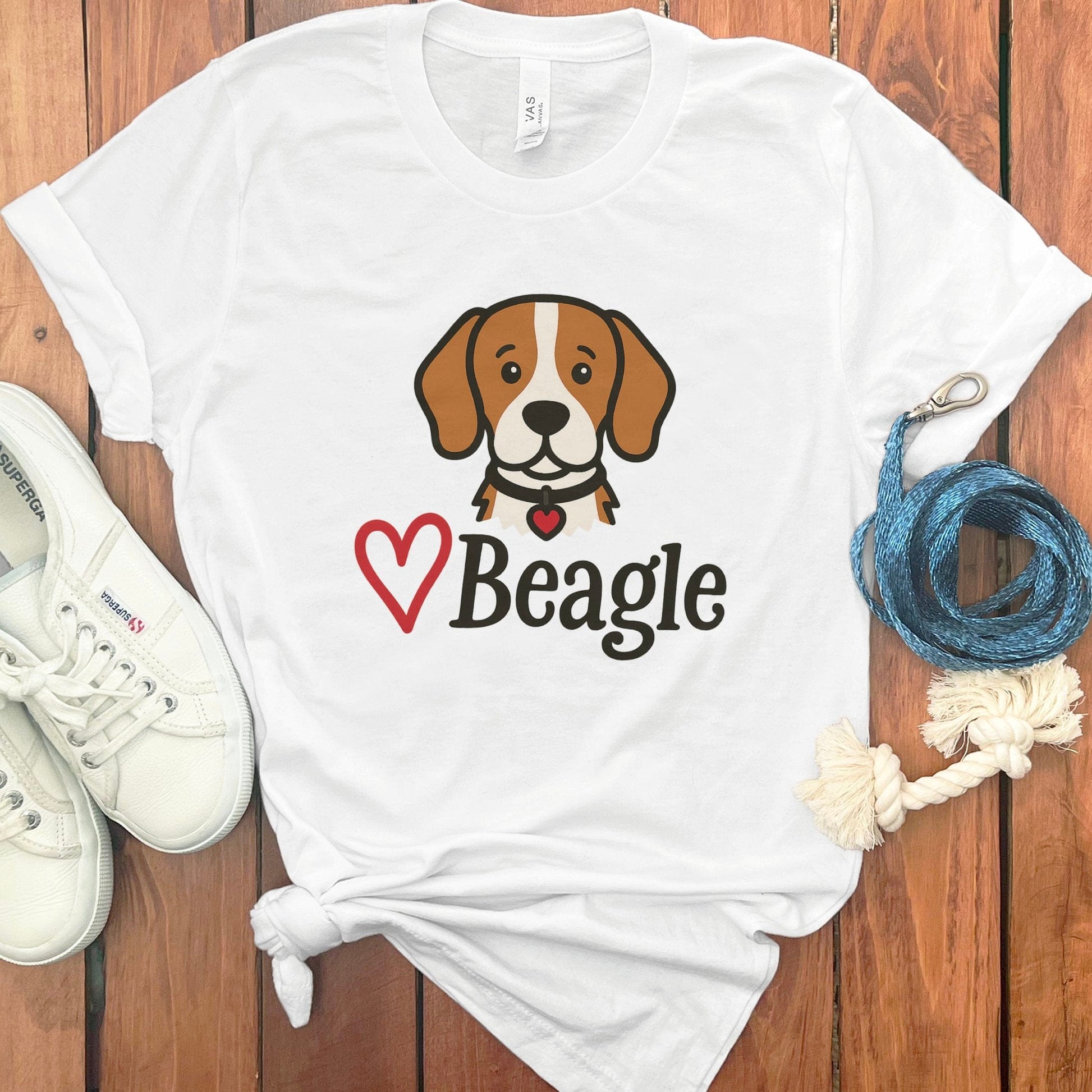 Cute Beagle Dog Illustration Design T-Shirt product type