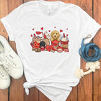Adorable Valentine's Day Puppy Themed T-shirt