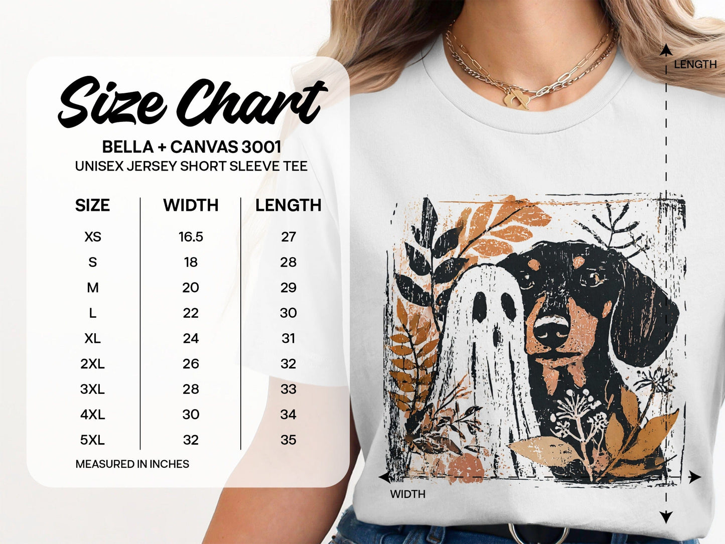 Ghost and Dog Print Unisex Jersey Short Sleeve Tee product