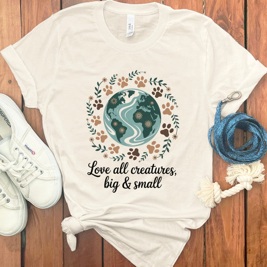 Love All Creatures Big and Small T-shirt product