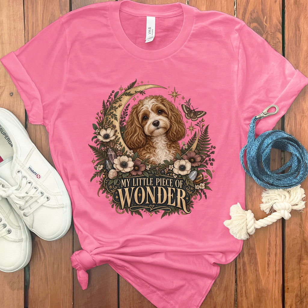 Cavapoo Wonder T-Shirt in Charity Pink / S by Puppy Jo
