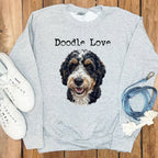 Doodle Love Graphic Sweatshirt Perfect for Any Occasion