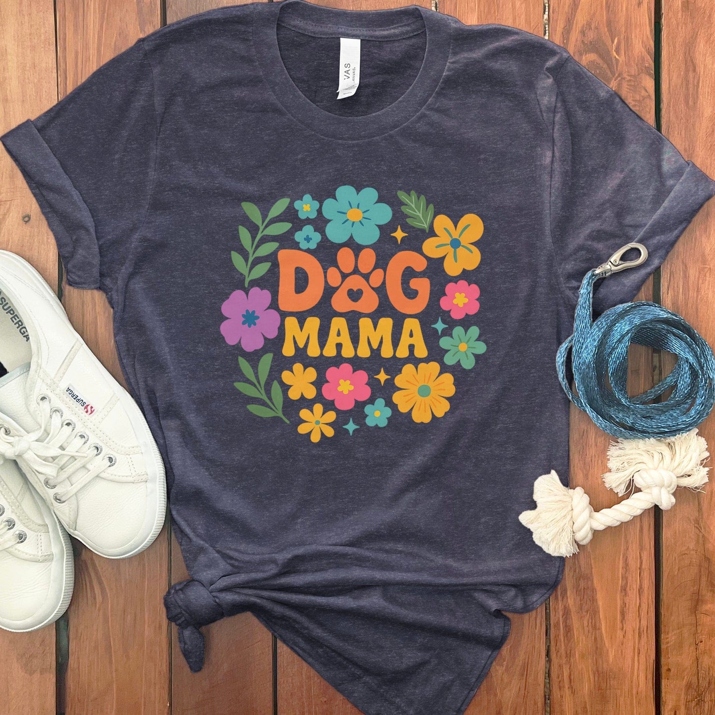 Dog Mama Floral Design Graphic Tee product