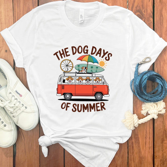 The Dog Days Of Summer Camper Van Graphic T-Shirt product