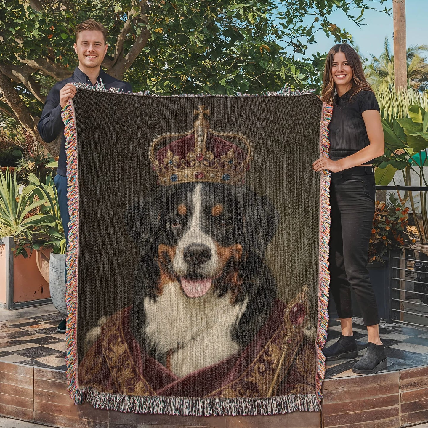 THE ROYAL PET PORTRAIT BLANKET