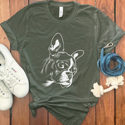 Graphic Tee Featuring French Bulldog Design product type