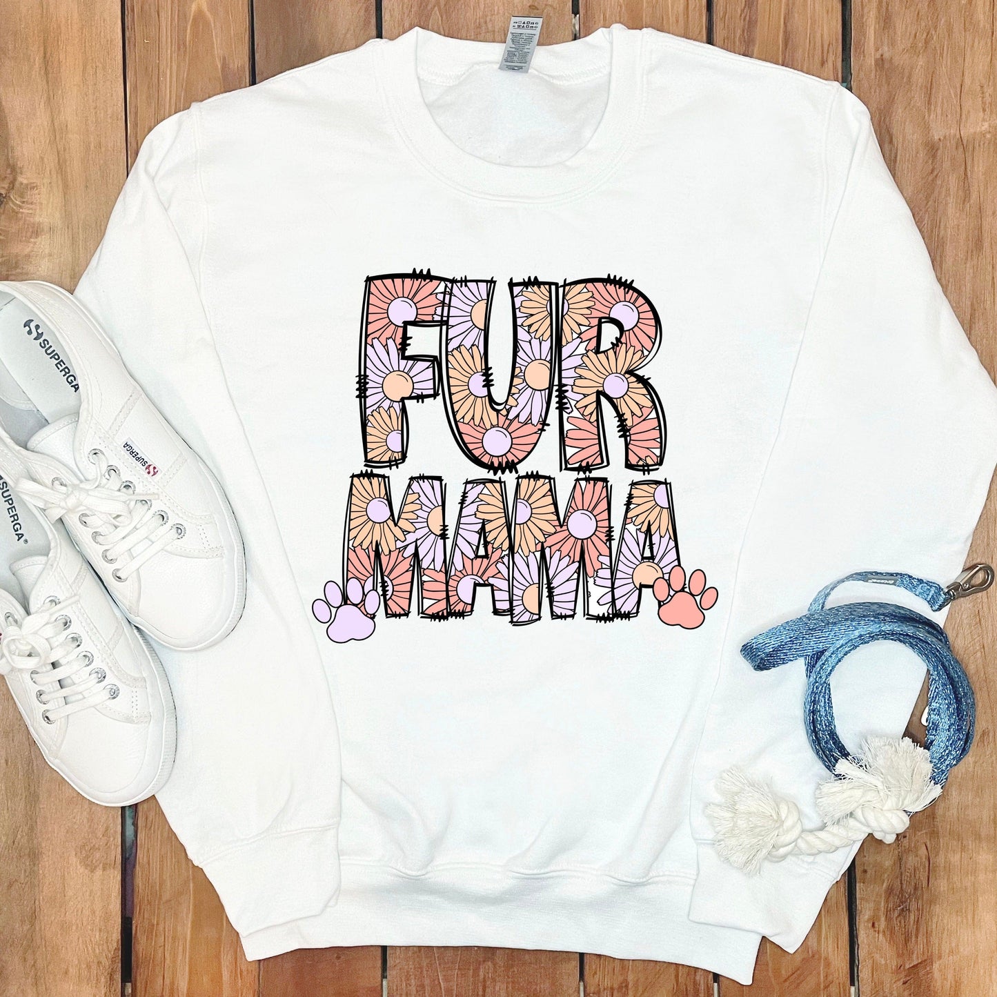 Cozy Fur Mama Design Sweatshirt product type
