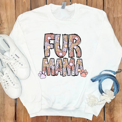 Cozy Fur Mama Design Sweatshirt product type