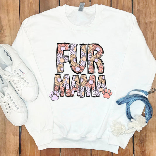 Cozy Fur Mama Design Sweatshirt product type